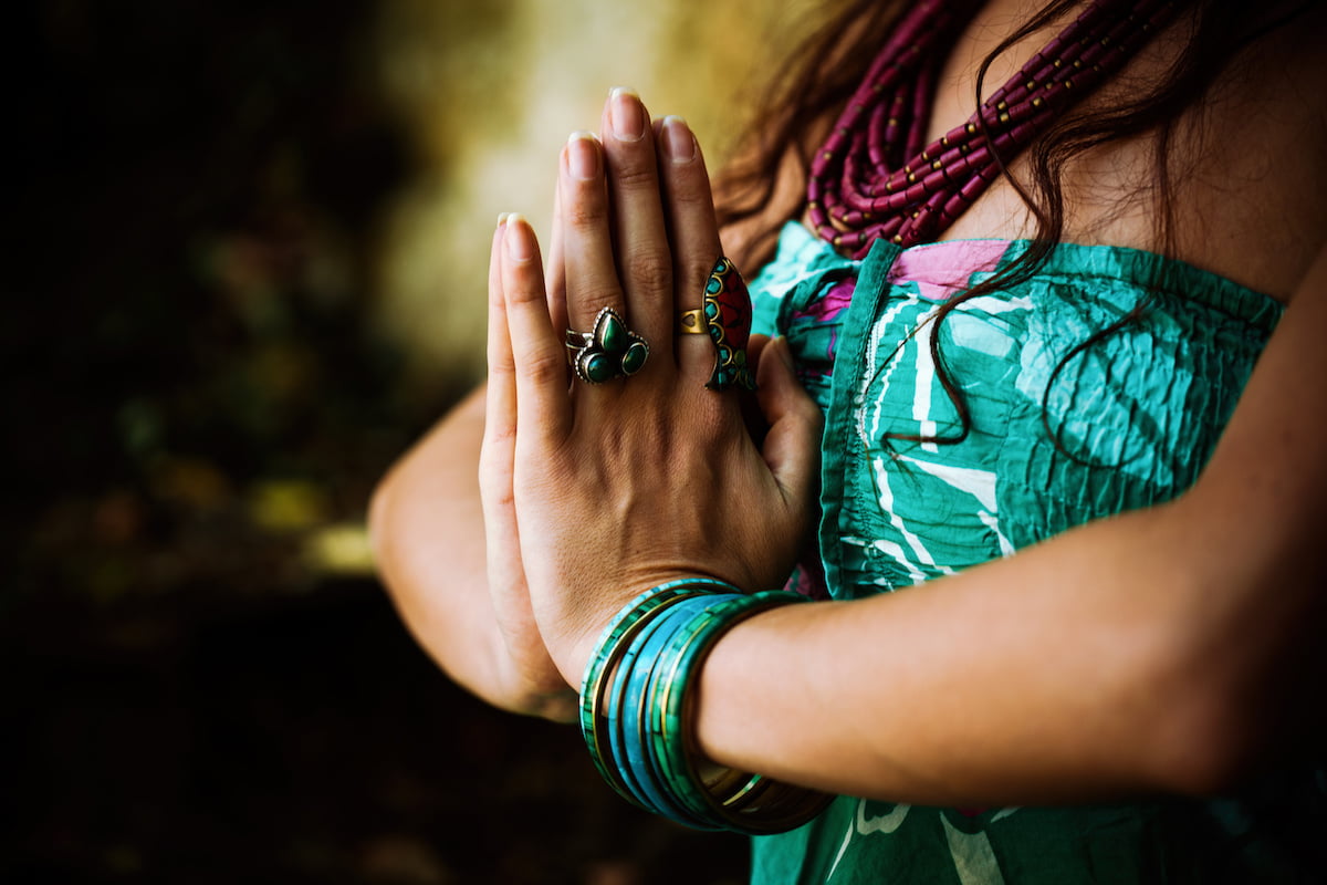 woman practice yoga outdoor